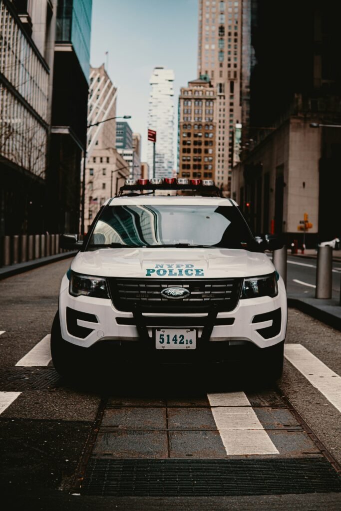 New York police patrolling the city for safety